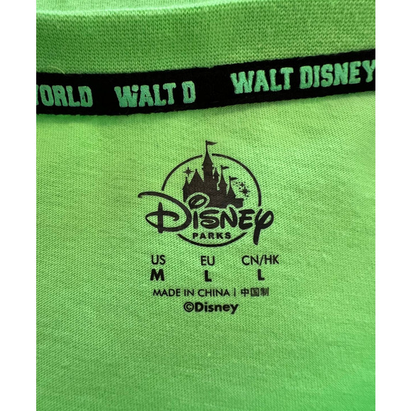 Walt Disney World Long Sleeve T-shirt in Green and Black, Size Medium - Picture 4 of 5